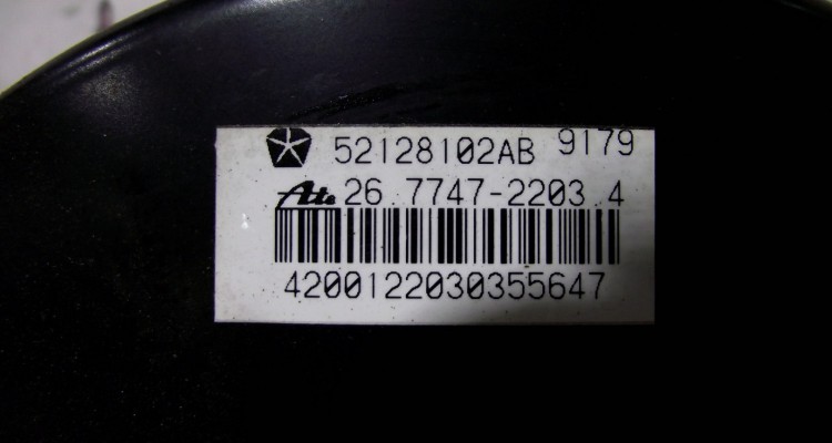 Вакумный усилитель тормозов (в сборе) Jeep Grand Cherokee WG-WJ, оригинальный номер производителя 52128102AB OEM Вакумный усилитель тормозов (в сборе)