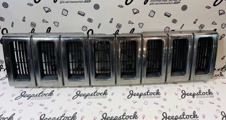 2000000004082 Решетка радиатора серая 92-95 Jeep Grand Cherokee ZG-ZJ, оригинальный номер производителя 55054890, 55054889 OEM Решетка радиатора 92-95 Jeep Grand Cherokee ZG-ZJ