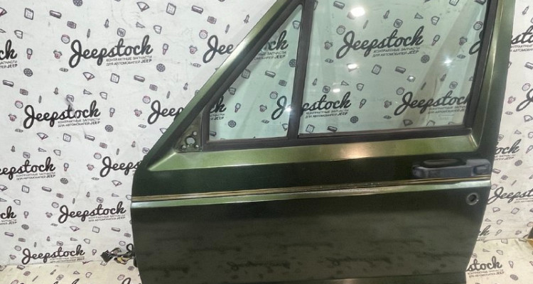 Дверь передняя левая 92-95 Jeep Cherokee XJ, оригинальный номер производителя OEM Дверь передняя левая зелёная 92-95 Jeep Cherokee XJ