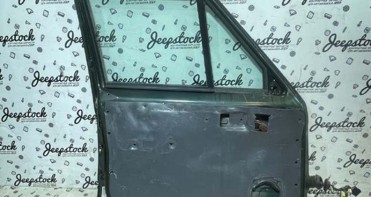 Дверь передняя левая 92-95 Jeep Cherokee XJ, оригинальный номер производителя OEM Дверь передняя левая зелёная 92-95 Jeep Cherokee XJ