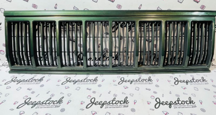 Решетка радиатора 92-95 (Тайвань) Jeep Grand Cherokee ZG-ZJ, оригинальный номер производителя AM07010GB OEM Решетка радиатора дорестайл Jeep Cherokee XJ