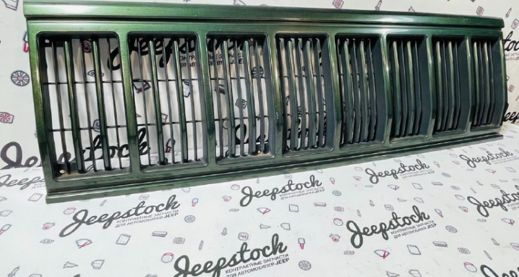 Решетка радиатора 92-95 (Тайвань) Jeep Grand Cherokee ZG-ZJ, оригинальный номер производителя AM07010GB OEM Решетка радиатора дорестайл Jeep Cherokee XJ