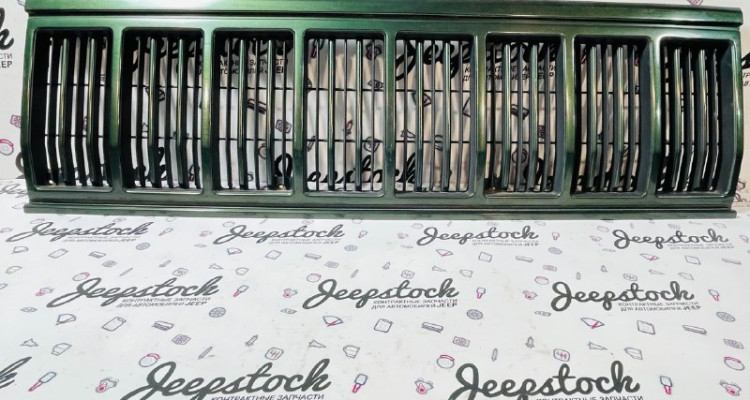 Решетка радиатора 92-95 (Тайвань) Jeep Grand Cherokee ZG-ZJ, оригинальный номер производителя AM07010GB OEM Решетка радиатора дорестайл Jeep Cherokee XJ