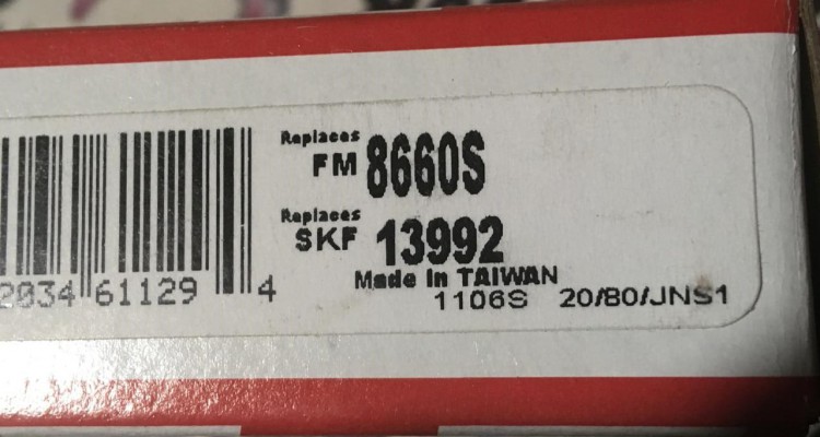 Сальник полуоси Dana 35/44 Coast2Coast Jeep Grand Cherokee ZG-ZJ, оригинальный номер производителя 8660S OEM Сальник полуоси Dana 35/44 Coast2Coast