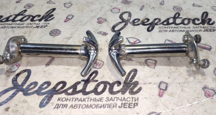 Замки капота (хром) Jeep Wrangler YJ, оригинальный номер производителя Jeep Wrangler YJ OEM Замки капота (хром)