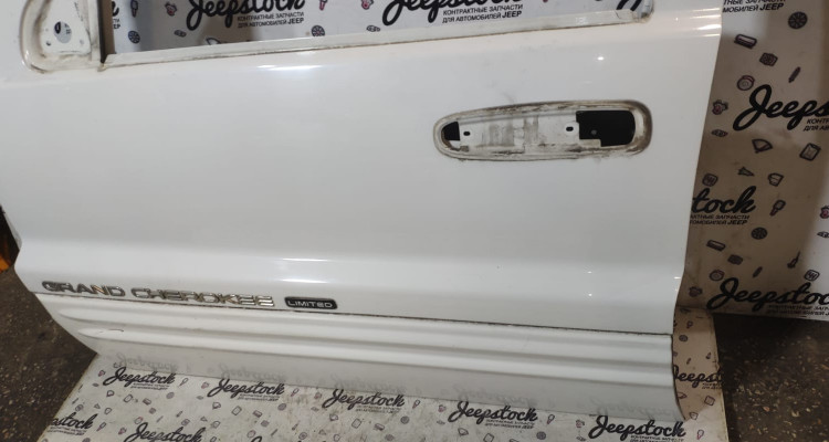 Передняя левая дверь голая белая Jeep Grand Cherokee WG-WJ, оригинальный номер производителя OEM Передняя левая дверь голая белая