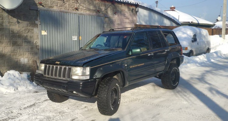 Дверь задняя левая зеленая рестайл голая Jeep Grand Cherokee ZG-ZJ, оригинальный номер производителя OEM Дверь задняя левая зеленая рестайл голая