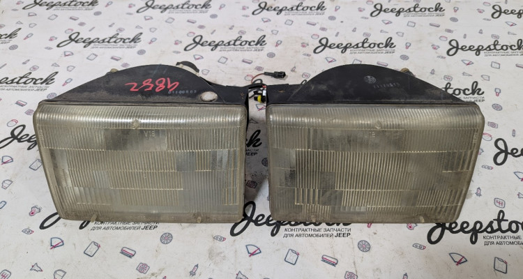  Комплект передних фар HB3 пластик дефект Jeep Grand Cherokee ZG-ZJ